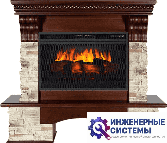 Каминокомплект Royal Flame Aberdeen Темный дуб с очагом Vision 26 EF LED 3D FX