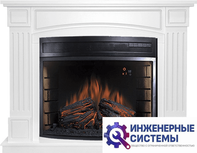 Каминокомплект Royal Flame Boston Белый с очагом Dioramic 28 LED FX