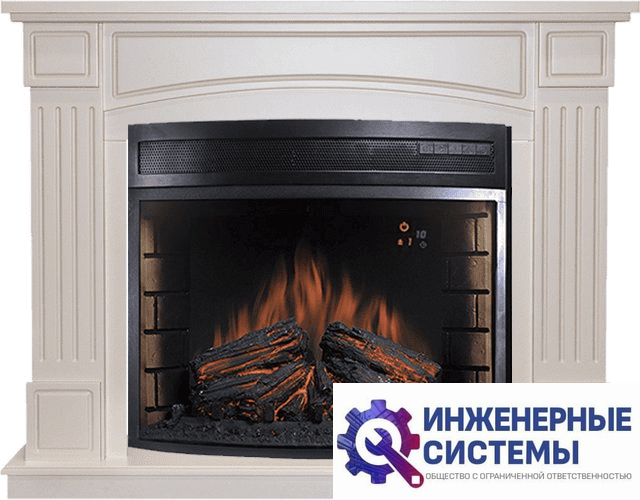 Каминокомплект Royal Flame Boston Слоновая кость с очагом Dioramic 28 LED FX