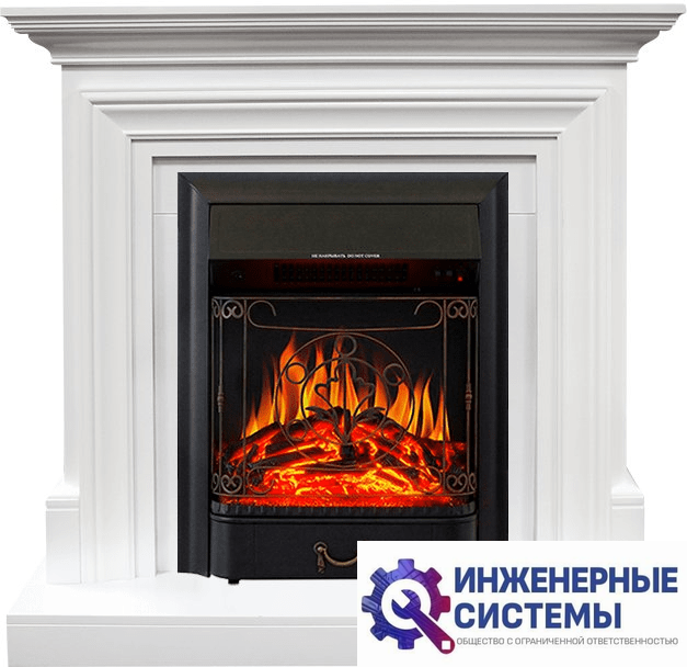 Каминокомплект Royal Flame Bradford Белый с очагом Majestic FX Black