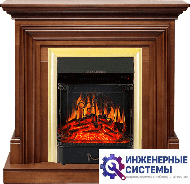 Каминокомплект Royal Flame Bradford Орех с очагом Majestic FX Brass