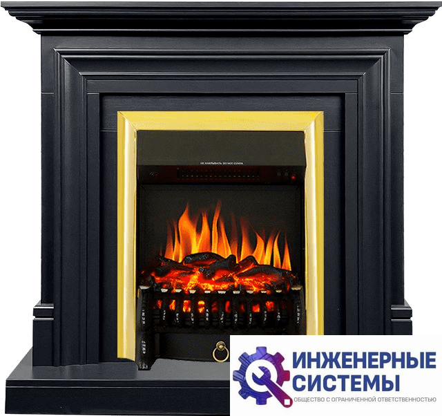 Каминокомплект Royal Flame Bradford Серый графит с очагом Fobos FX Brass