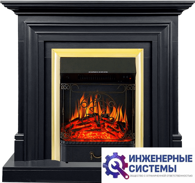 Каминокомплект Royal Flame Bradford Серый графит с очагом Majestic FX Brass