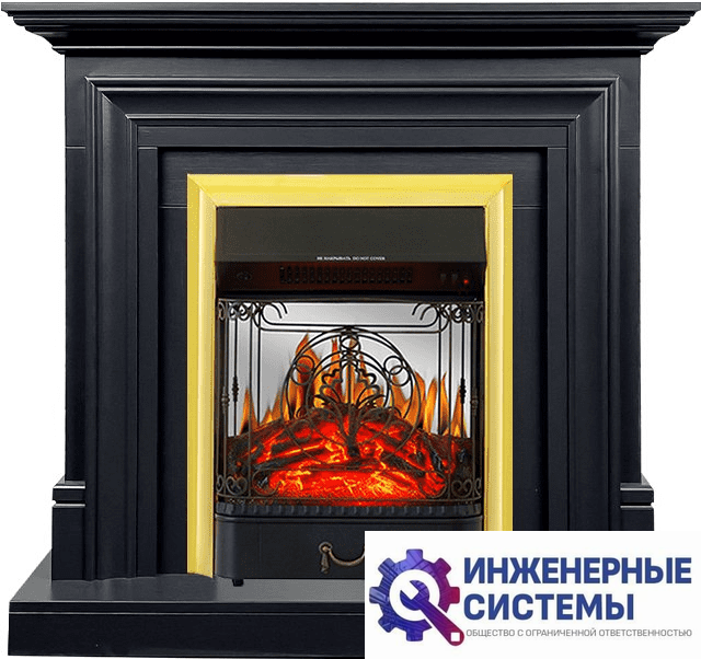 Каминокомплект Royal Flame Bradford Серый графит с очагом Majestic FX M Brass