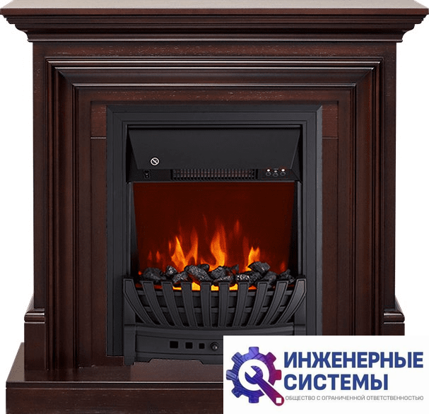 Каминокомплект Royal Flame Bradford Темный дуб с очагом Aspen Black