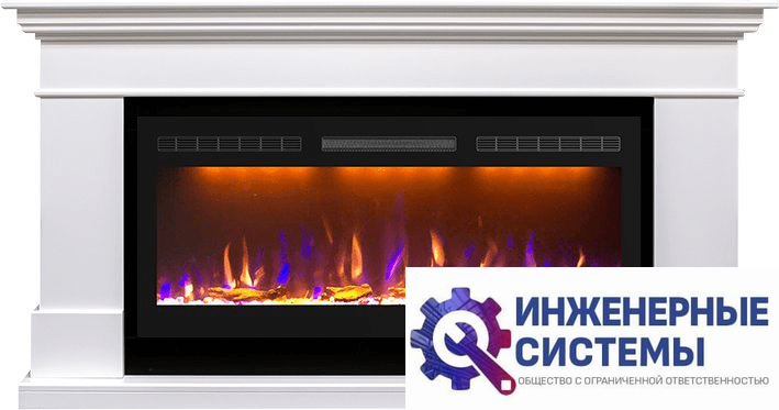 Каминокомплект Royal Flame California Белый с очагом Crystal 40 RF