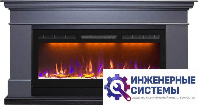 Каминокомплект Royal Flame California Серый графит с очагом Crystal 40 RF