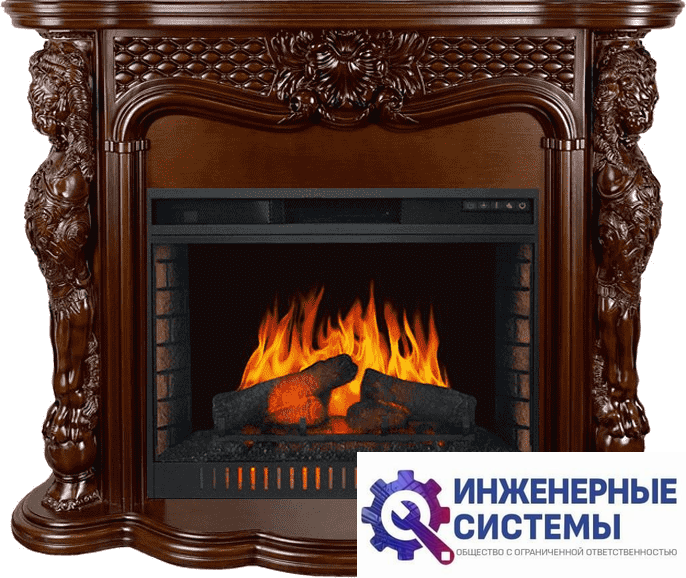 Каминокомплект Royal Flame Castle Темный дуб с очагом Vision 30 EF LED FX