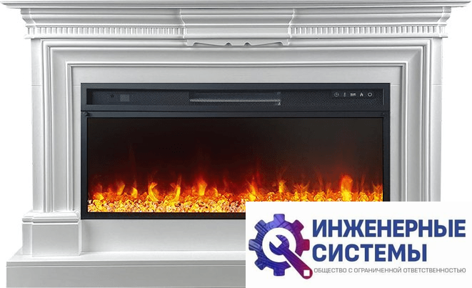 Каминокомплект Royal Flame Chelsea Белый с очагом Vision 42 LED