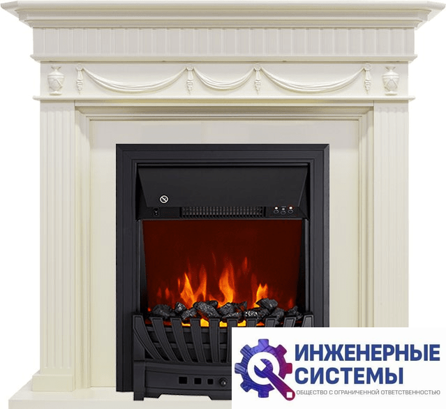 Каминокомплект Royal Flame Corfu Слоновая кость с очагом Aspen Black