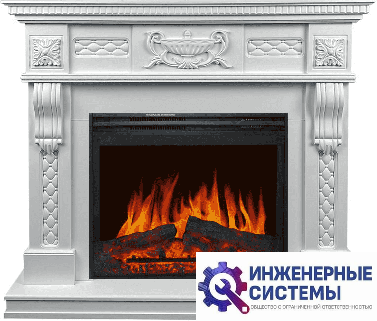 Каминокомплект Royal Flame Corsica Матовый белый с очагом Jupiter FX New