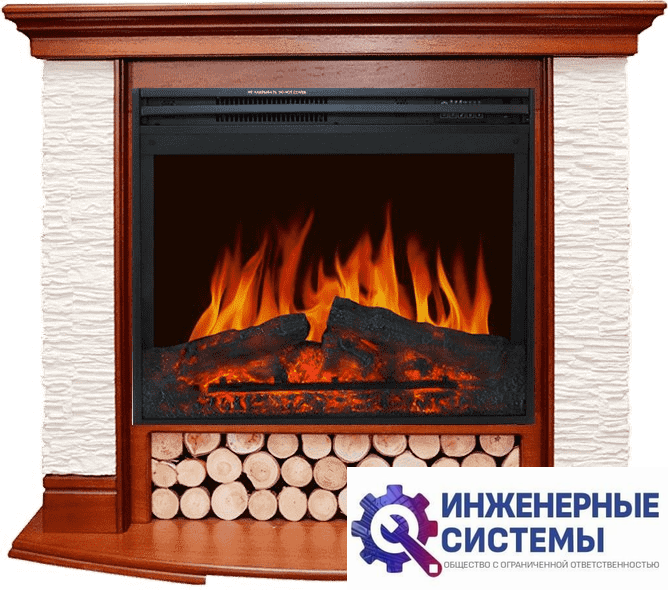 Каминокомплект Royal Flame Country Орех/Сланец белый с очагом Jupiter FX New