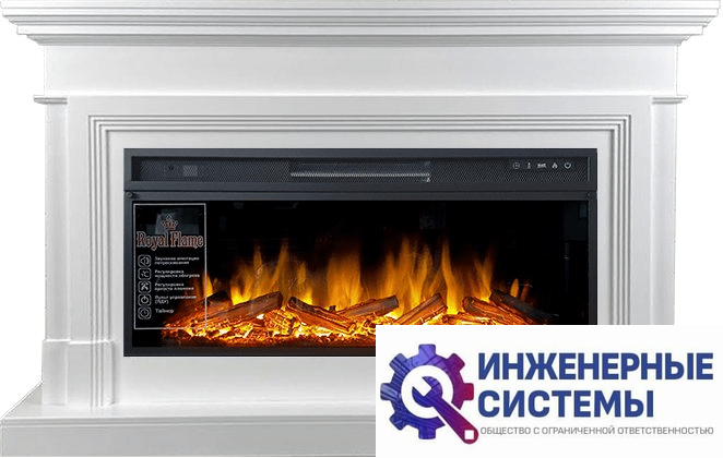 Каминокомплект Royal Flame Coventry Белый с очагом Vision 42 LOG LED
