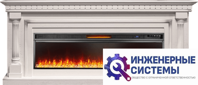 Каминокомплект Royal Flame Dallas 60 Слоновая кость с патиной с очагом Vision 60 LED
