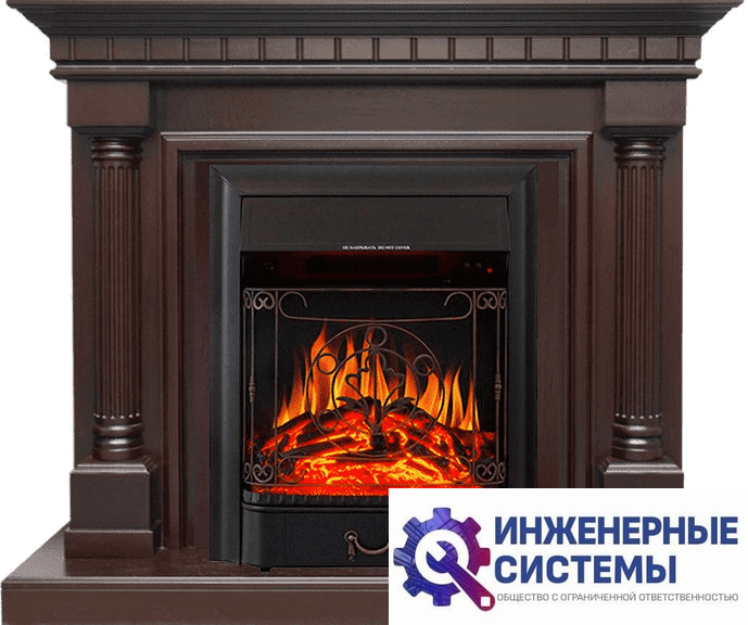 Каминокомплект Royal Flame Dallas Темный дуб с очагом Majestic FX Black