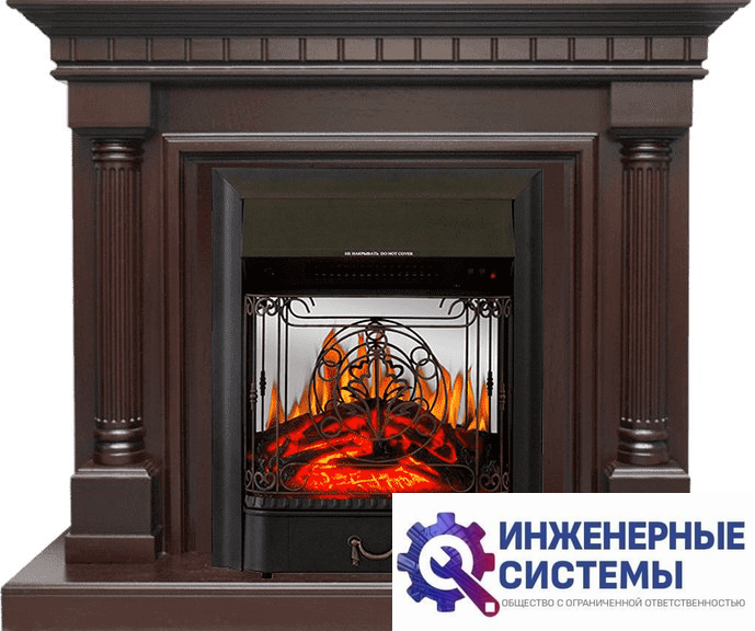 Каминокомплект Royal Flame Dallas Темный дуб с очагом Majestic FX M Black