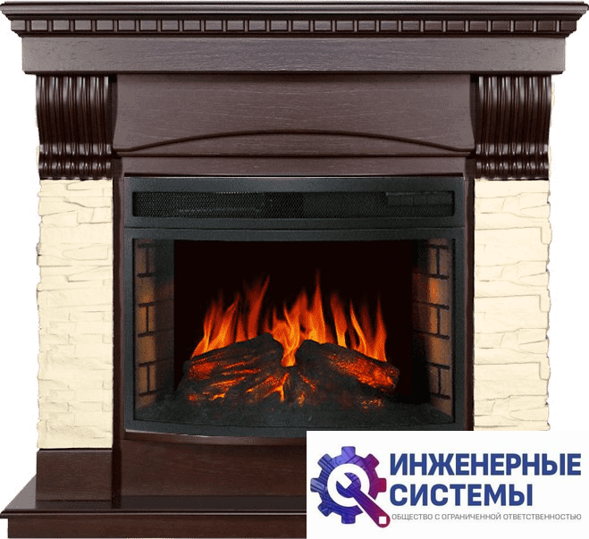 Каминокомплект Royal Flame Denver Темный дуб с очагом Dioramic 25 LED FX