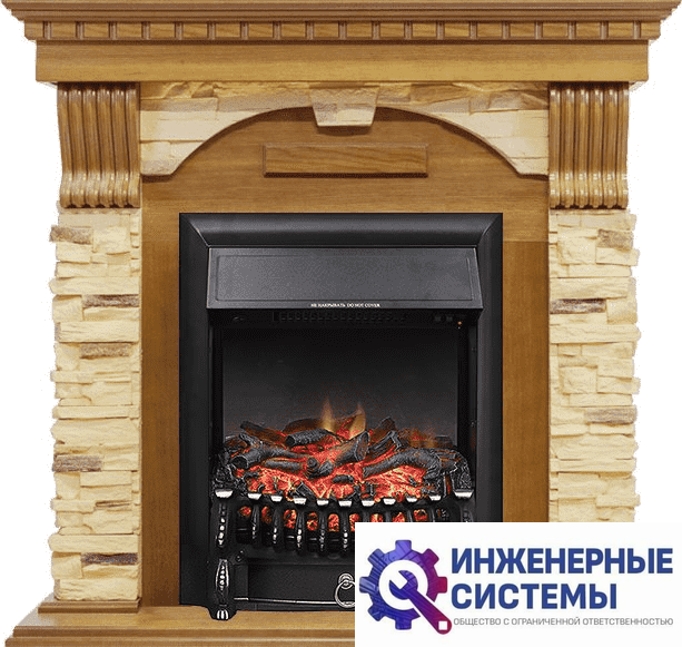 Каминокомплект Royal Flame Dublin Дуб/Сланец с очагом Fobos FX Black