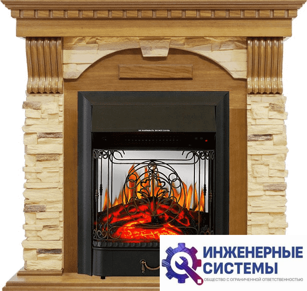 Каминокомплект Royal Flame Dublin Дуб/Сланец с очагом Majestic FX M Black