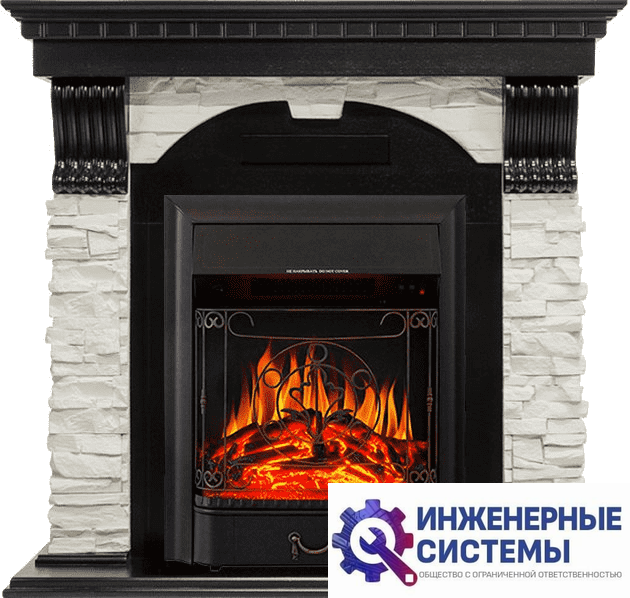 Каминокомплект Royal Flame Dublin Венге/Сланец белый с очагом Majestic FX Black