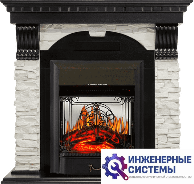 Каминокомплект Royal Flame Dublin Венге/Сланец белый с очагом Majestic FX M Black