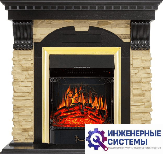 Каминокомплект Royal Flame Dublin Венге/Сланец с очагом Majestic FX Brass