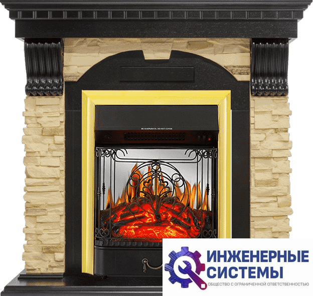 Каминокомплект Royal Flame Dublin Венге/Сланец с очагом Majestic FX M Brass