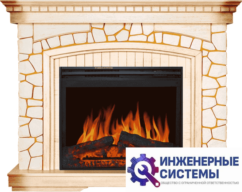 Каминокомплект Royal Flame Glasgow Слоновая кость с патиной с очагом Jupiter FX New