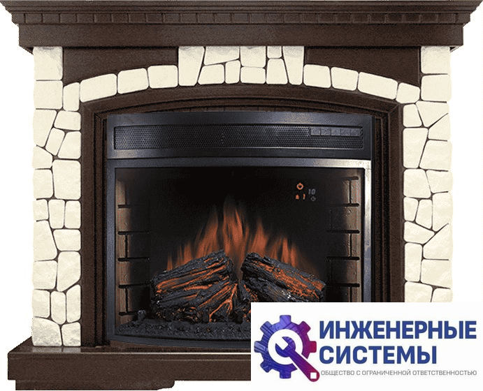 Каминокомплект Royal Flame Glasgow Темный дуб/Белый 1100 с очагом Dioramic 28 LED FX