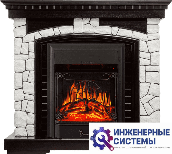 Каминокомплект Royal Flame Glasgow Венге/Белый с очагом Majestic FX Black