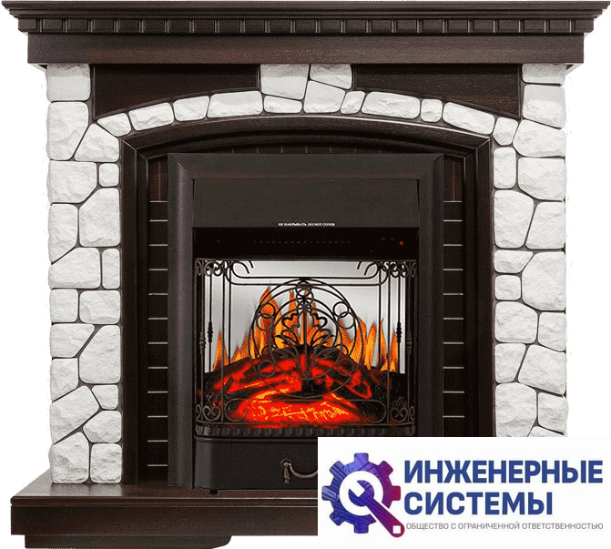 Каминокомплект Royal Flame Glasgow Венге/Белый с очагом Majestic FX M Black
