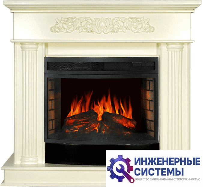 Каминокомплект Royal Flame Gloria Слоновая кость с очагом Dioramic 25 LED FX