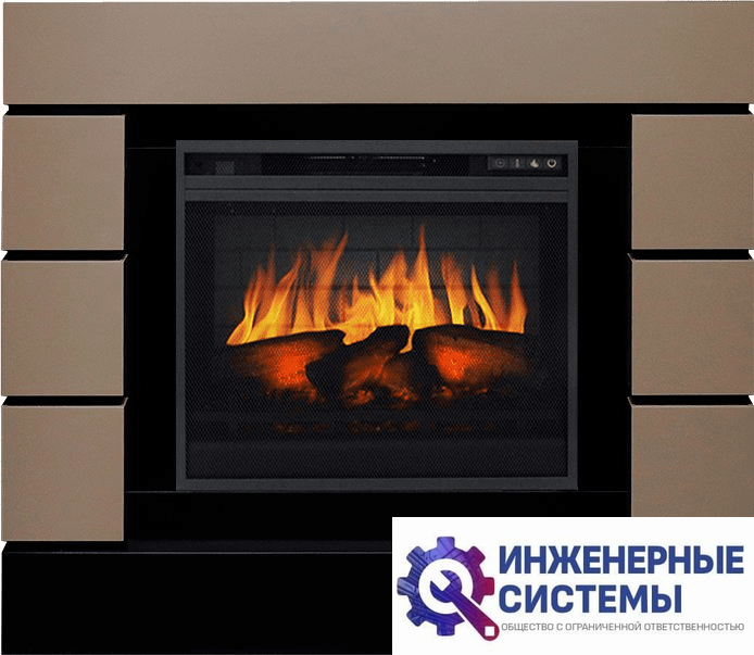 Каминокомплект Royal Flame Lindos Beige Grey с очагом Vision 23 EF LED 3D FX