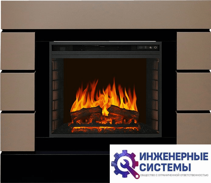 Каминокомплект Royal Flame Lindos Beige Grey с очагом Vision 23 EF LED FX