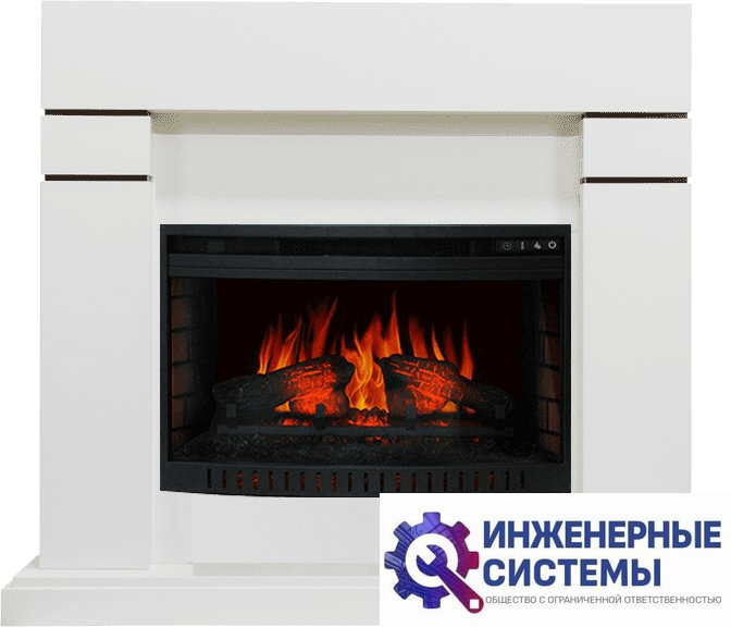 Каминокомплект Royal Flame Lindos Белый с очагом Dioramic 26 LED FX