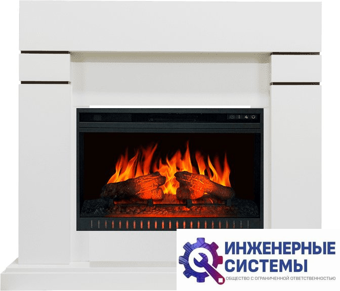 Каминокомплект Royal Flame Lindos Белый с очагом Vision 26 EF LED FX