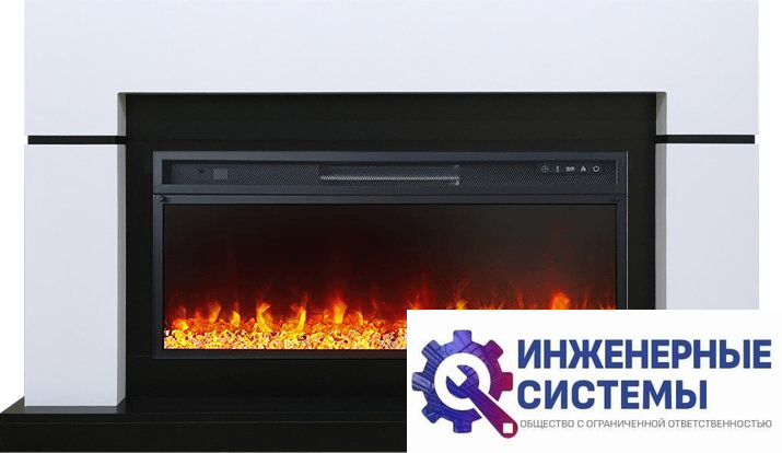 Каминокомплект Royal Flame Lindos Белый с очагом Vision 42 LED