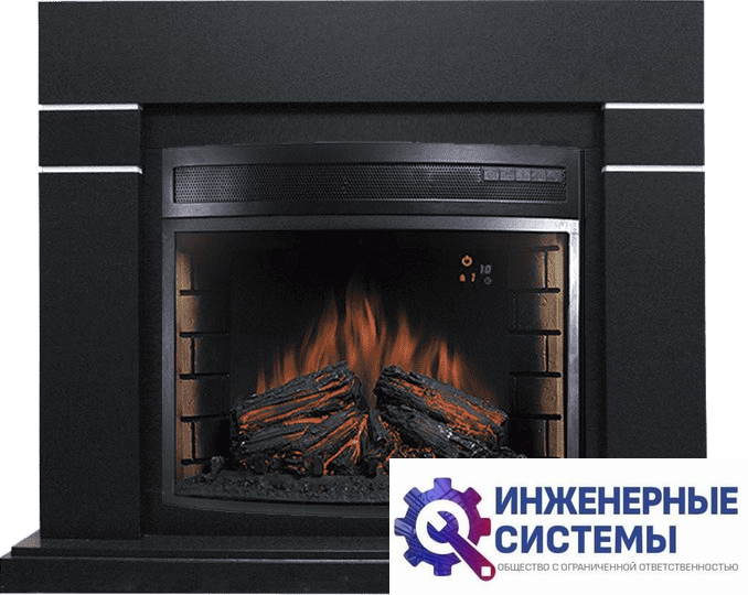 Каминокомплект Royal Flame Lindos Черный с очагом Dioramic 28 LED FX
