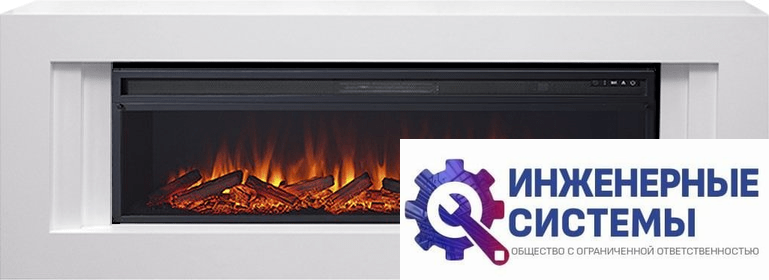 Каминокомплект Royal Flame Line 60 Белый с очагом Vision 60 LOG LED