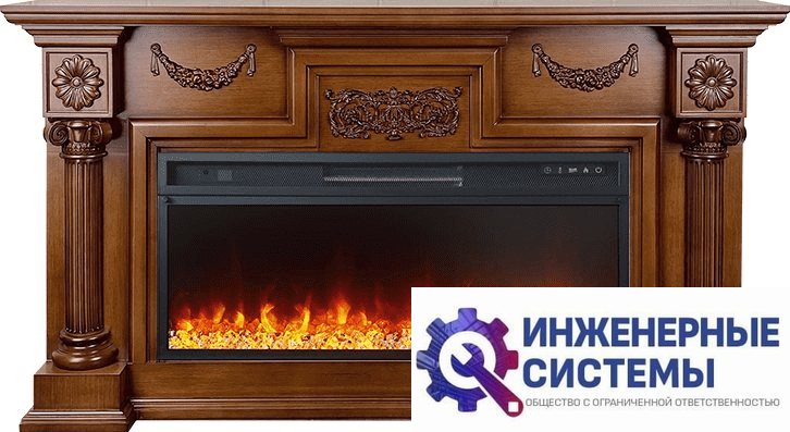 Каминокомплект Royal Flame London Орех с очагом Vision 42 LED