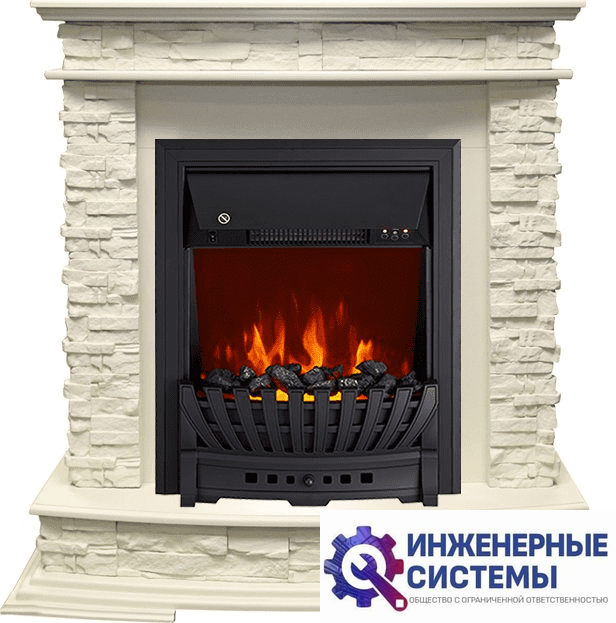 Каминокомплект Royal Flame Luzern Слоновая кость с очагом Aspen Black