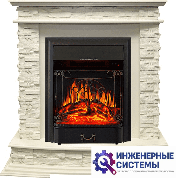 Каминокомплект Royal Flame Luzern Слоновая кость с очагом Majestic FX Black