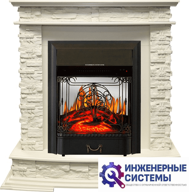 Каминокомплект Royal Flame Luzern Слоновая кость с очагом Majestic FX M Black