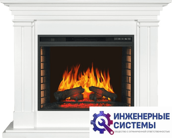 Каминокомплект Royal Flame Lyon Белый с очагом Vision 28 EF LED FX