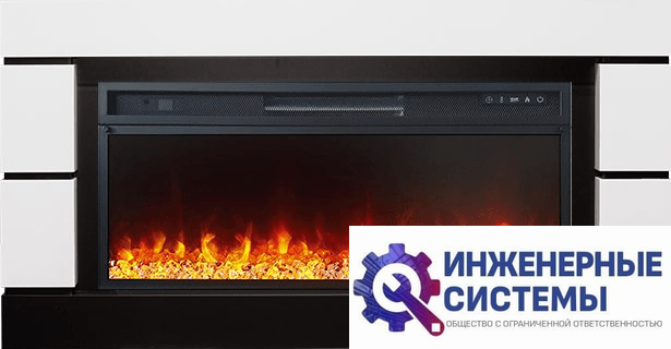 Каминокомплект Royal Flame Modern Белый с черным с очагом Vision 42 LED