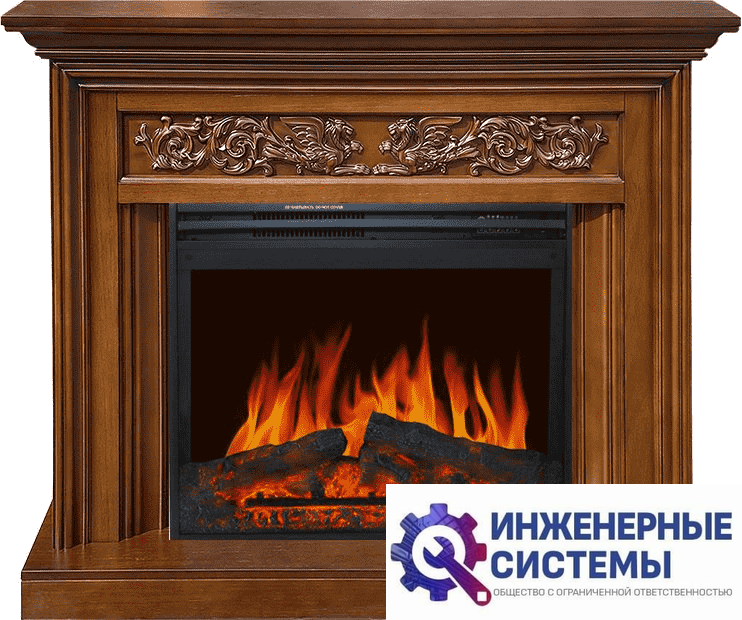 Каминокомплект Royal Flame Nottingham Орех с очагом Jupiter FX New