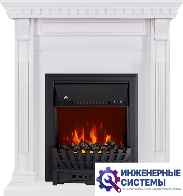 Каминокомплект Royal Flame Orlean Белый с очагом Aspen Black