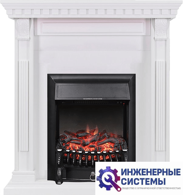 Каминокомплект Royal Flame Orlean Белый с очагом Fobos FX Black