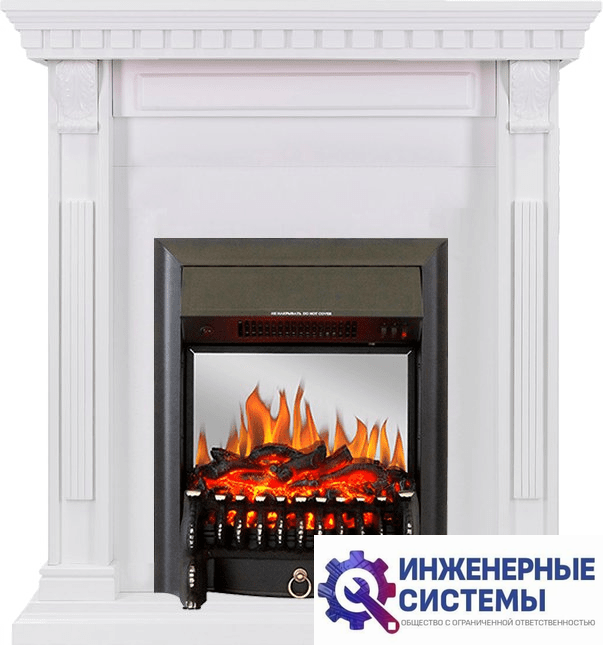Каминокомплект Royal Flame Orlean Белый с очагом Fobos FX M Black