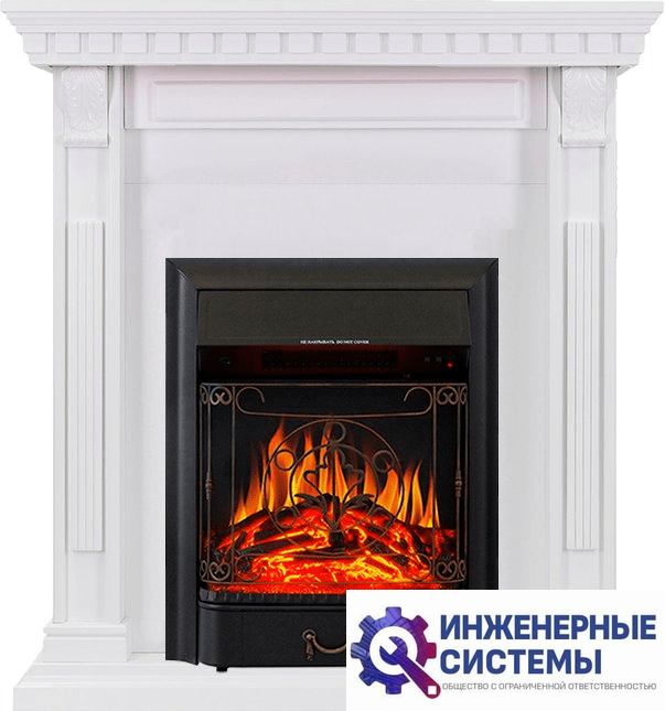 Каминокомплект Royal Flame Orlean Белый с очагом Majestic FX Black